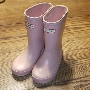 Pink Hunter toddler boots